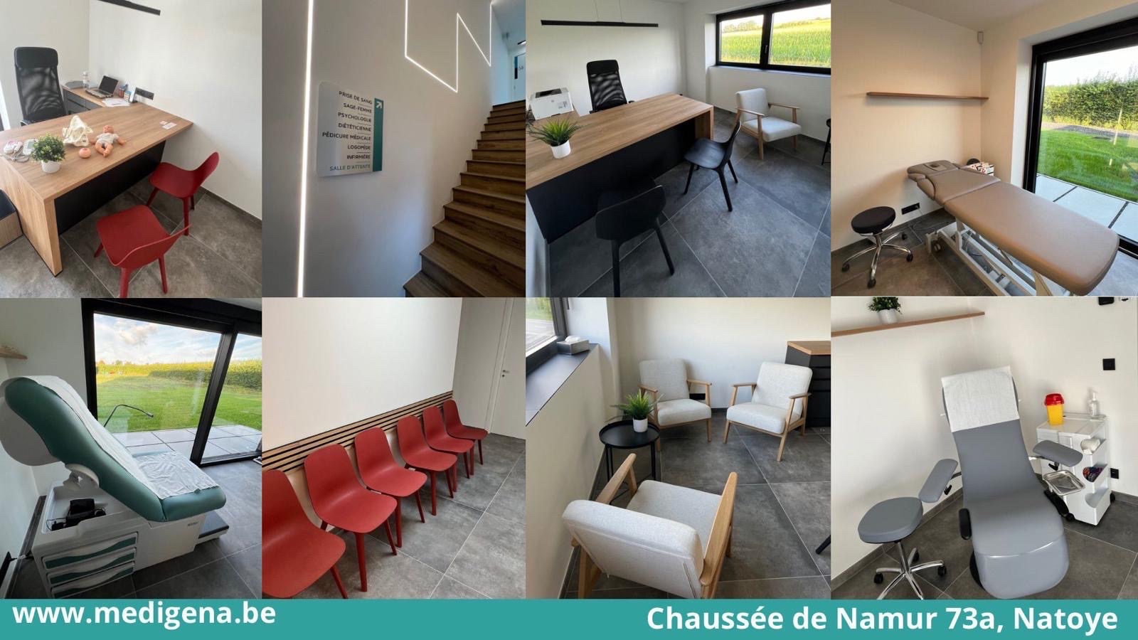 Location cabinet centre MEDIGENA région sud Namur photo 1
